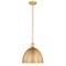 Z-Lite Sawyer 1 Light Pendant, Classic Brass & Classic Brass 4500P12-CB - alternate 1